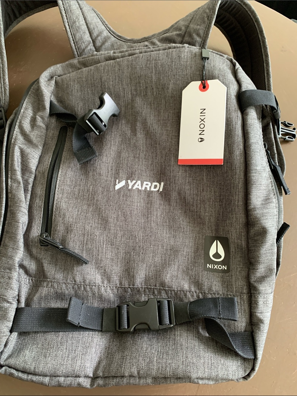 Nixon Del Mar Gray Men's Laptop Backpack in Heather Grey
